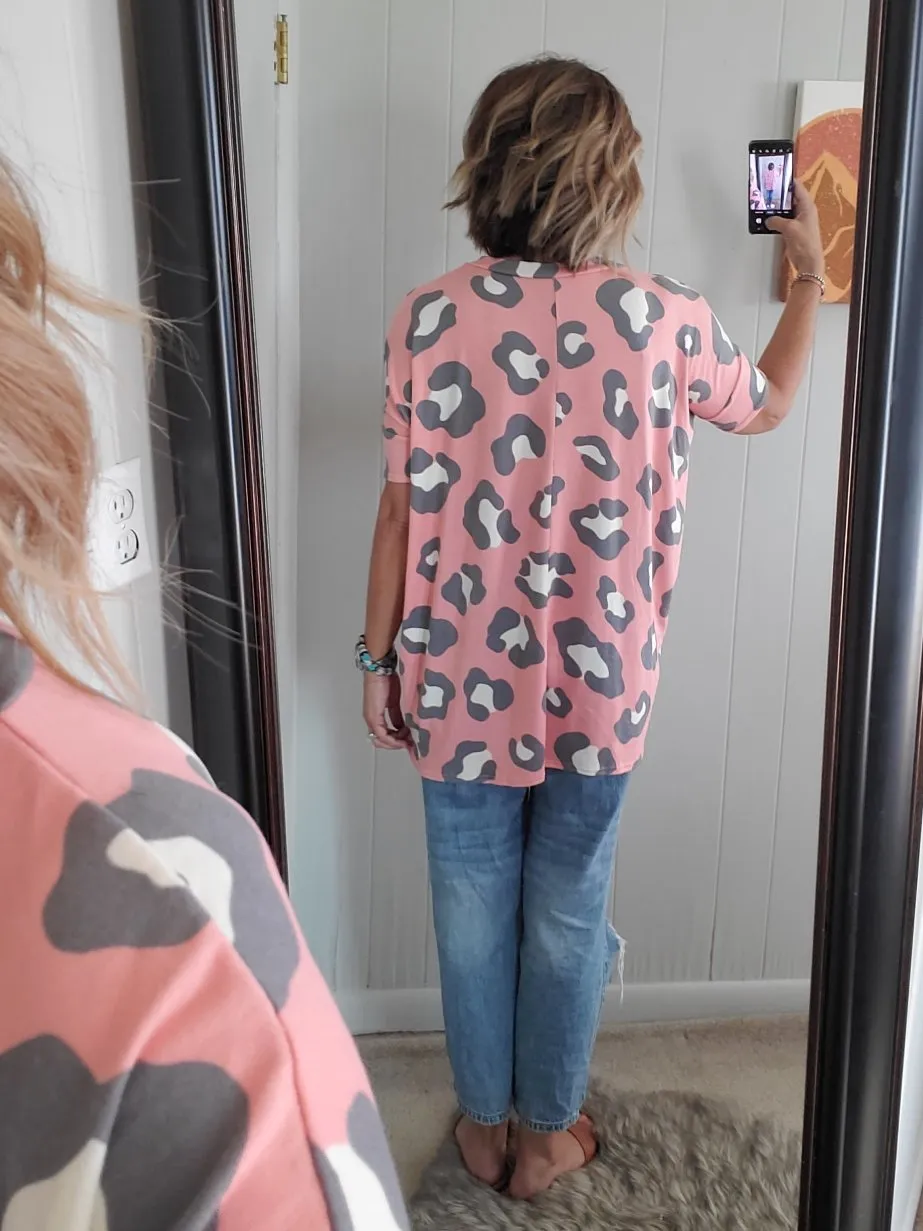 Easy Leopard Tunic Top