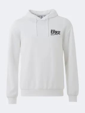 Erke Pullover Men Lifestyle Hoody White
