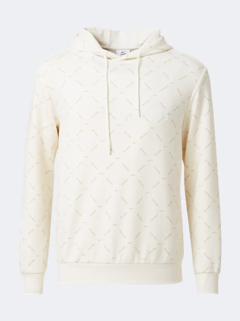 Erke Pullover Men Tennis Hoody Glacier White