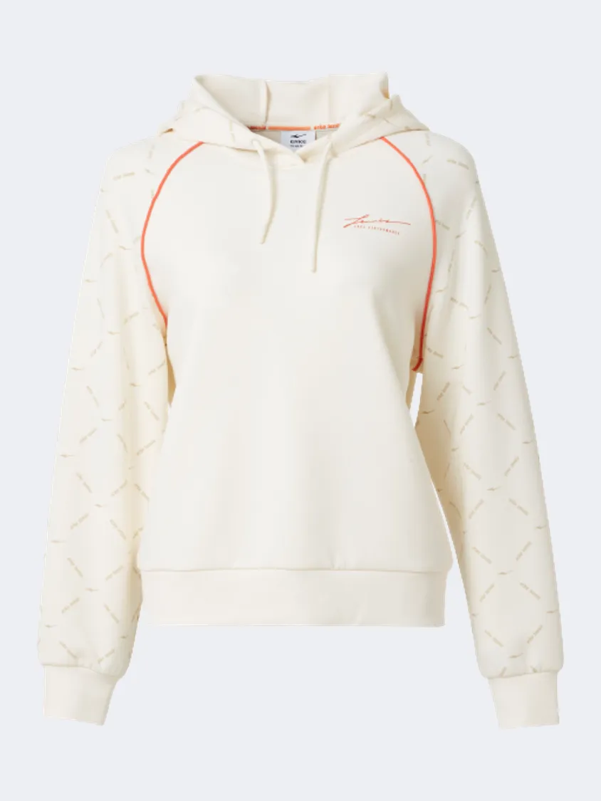 Erke Pullover Women Tennis Hoody Glacier White