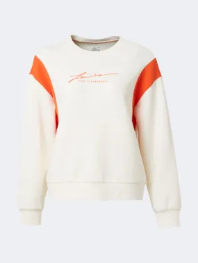 Erke Pullover Women Tennis Sweatshirt Glacier White