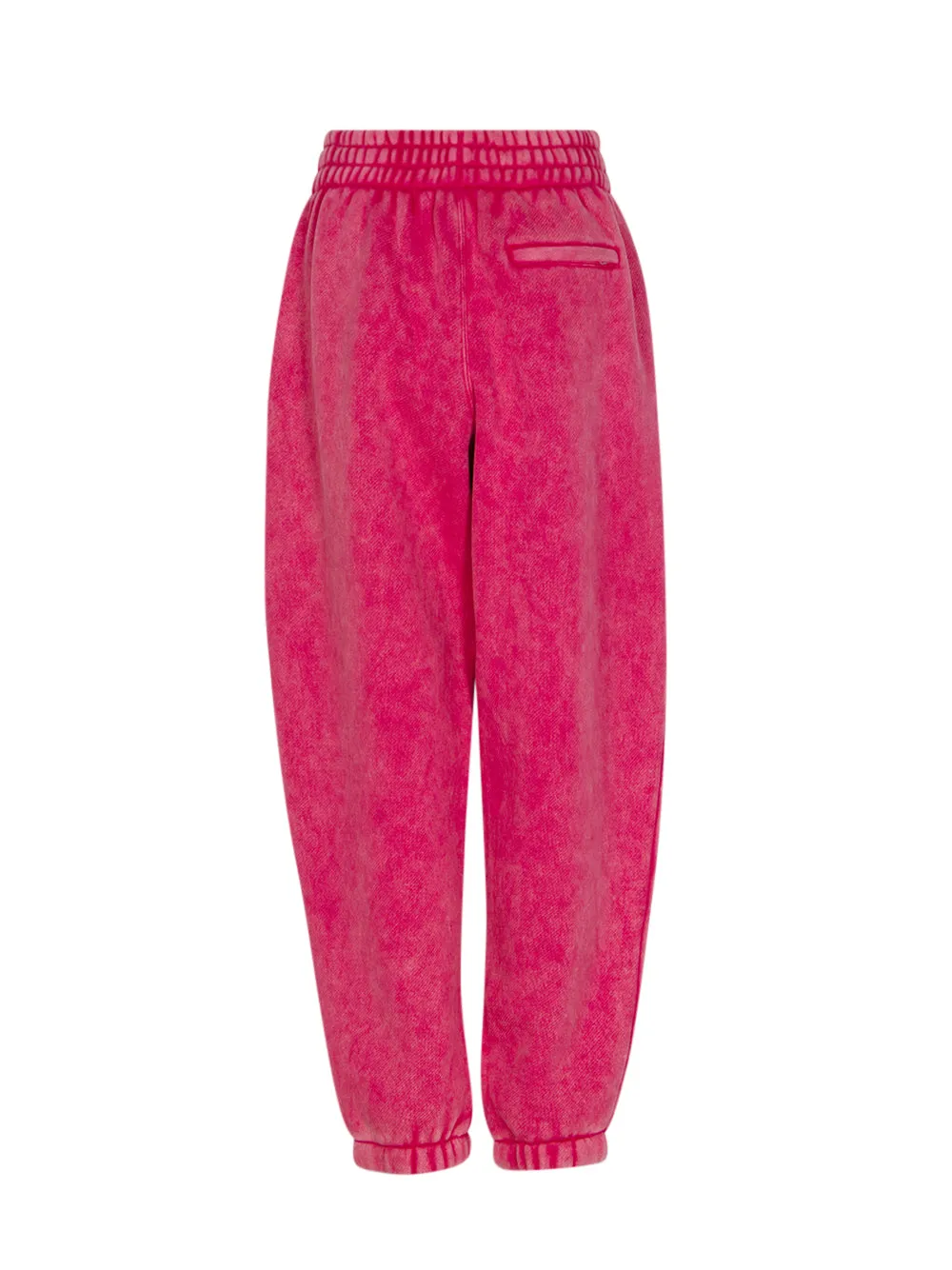 Essential Terry Classic Sweatpants with Puff Paint Logo (Soft Cherry)