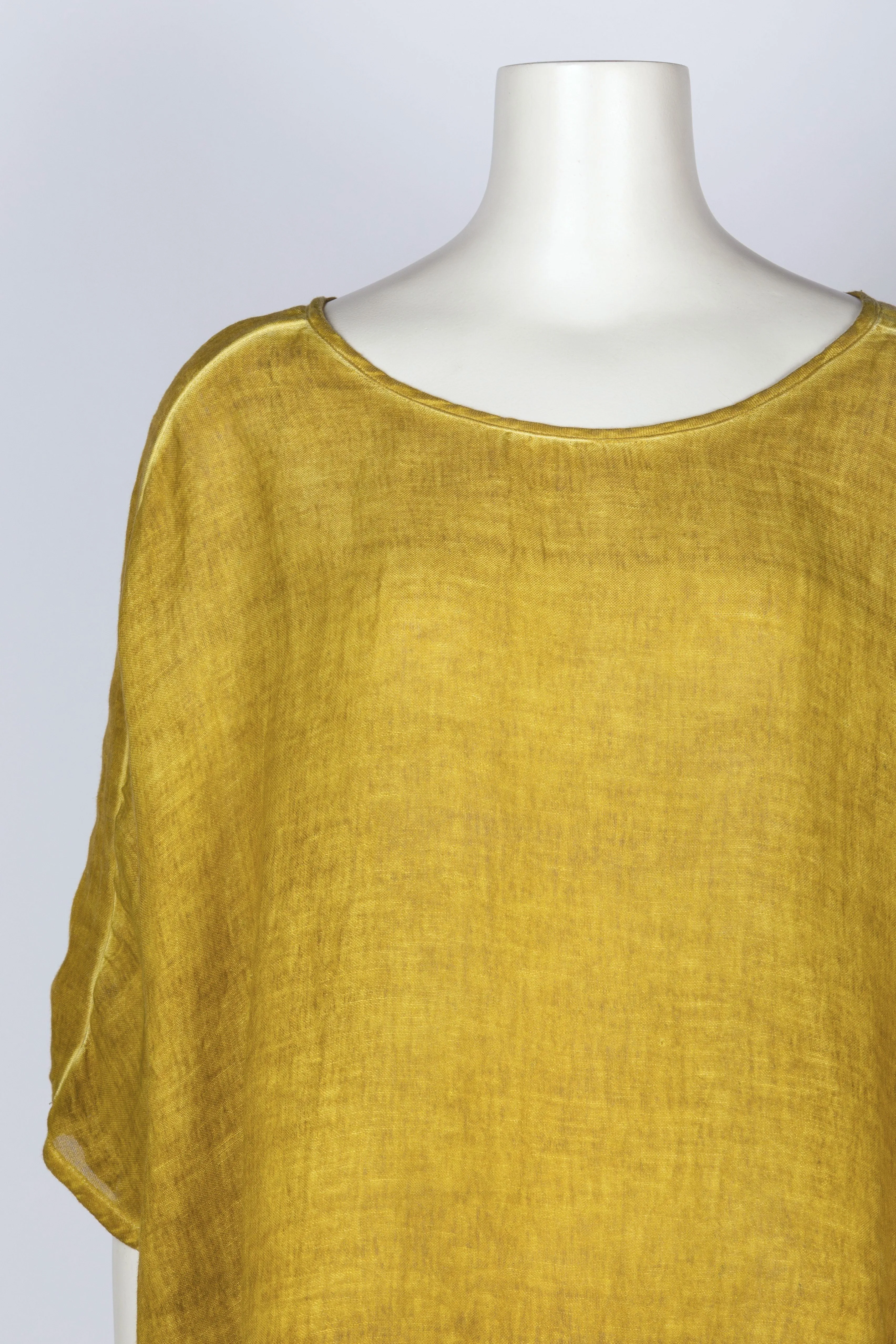 Everly Linen Blouse Mustard
