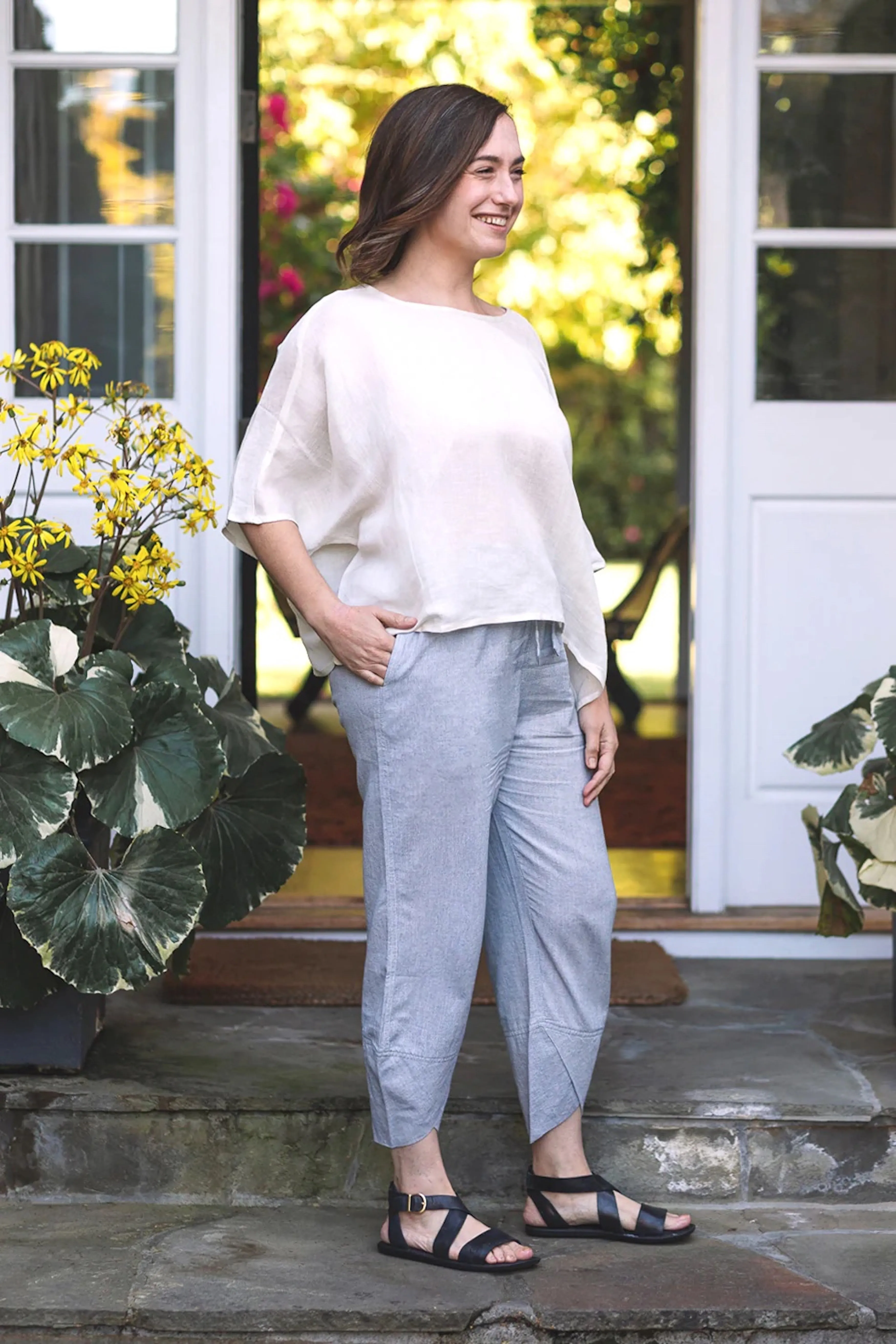 Everly Linen Blouse Natural