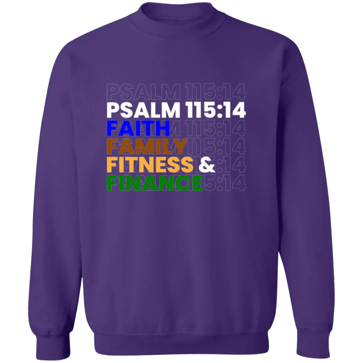 FAITH FAMILY FITNESS & FINANCE Pullover Sweatshirt