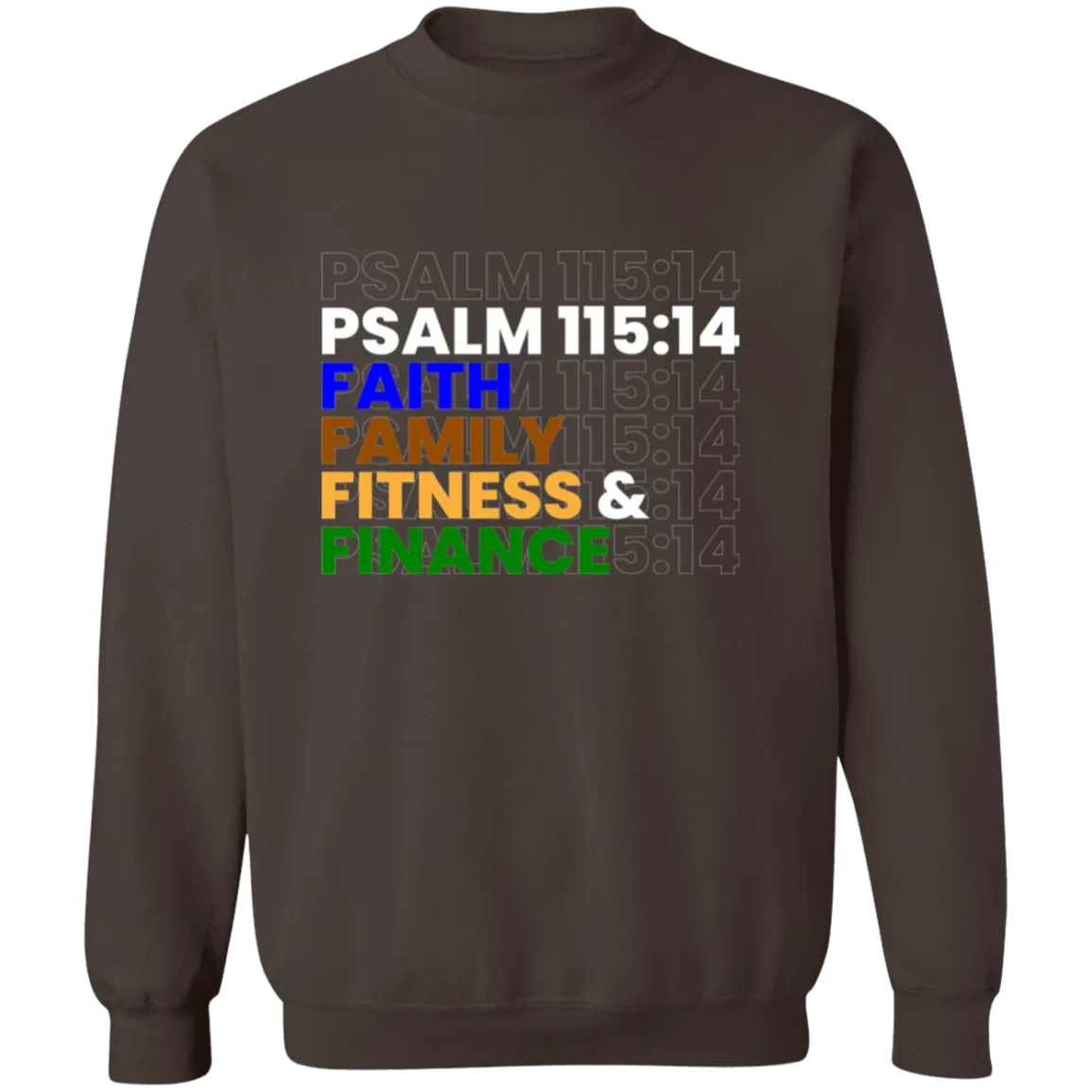 FAITH FAMILY FITNESS & FINANCE Pullover Sweatshirt
