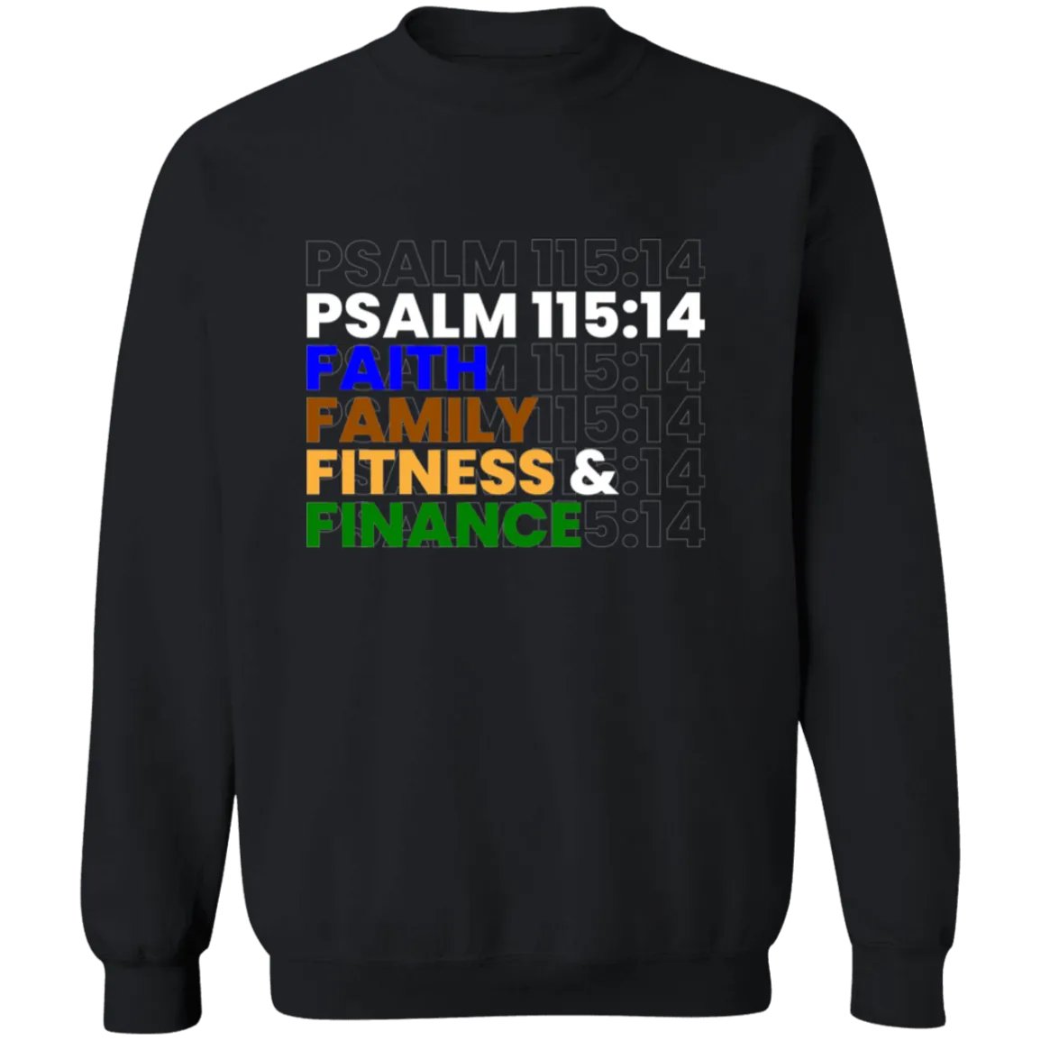 FAITH FAMILY FITNESS & FINANCE Pullover Sweatshirt