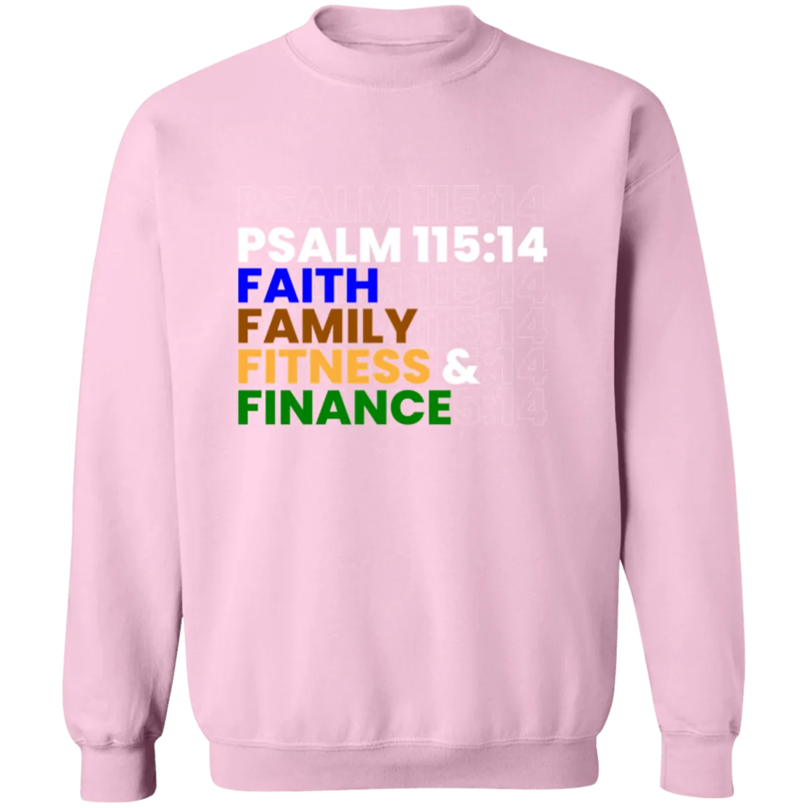 FAITH FAMILY FITNESS & FINANCE Pullover Sweatshirt