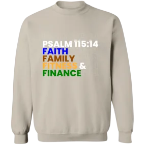FAITH FAMILY FITNESS & FINANCE Pullover Sweatshirt