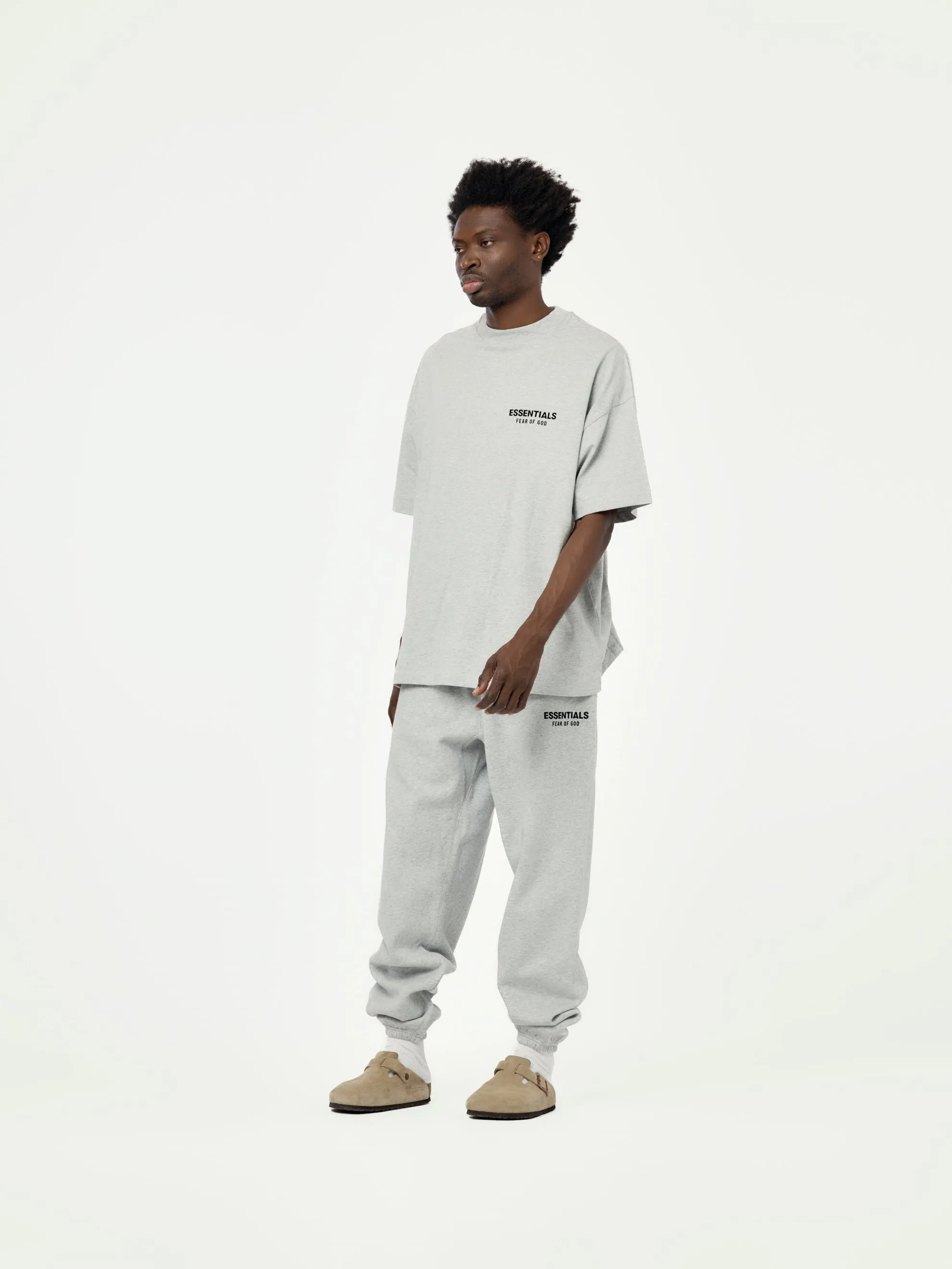 Fleece Essential Sweatpant (Light Heather Grey)
