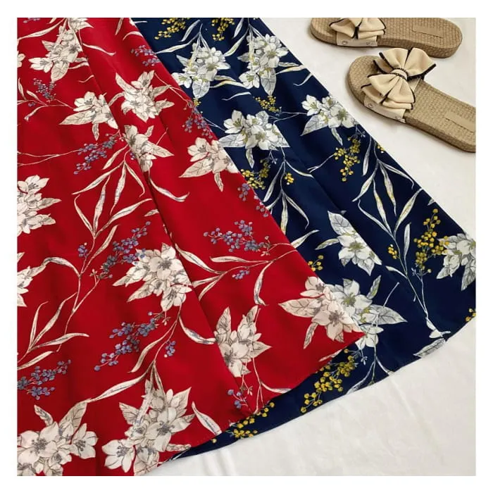 Floral Suspender Skirt