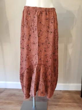 Flounce Linen Skirt