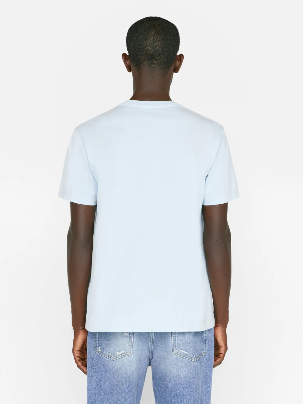 FRAME Logo Tee -- Sky Blue
