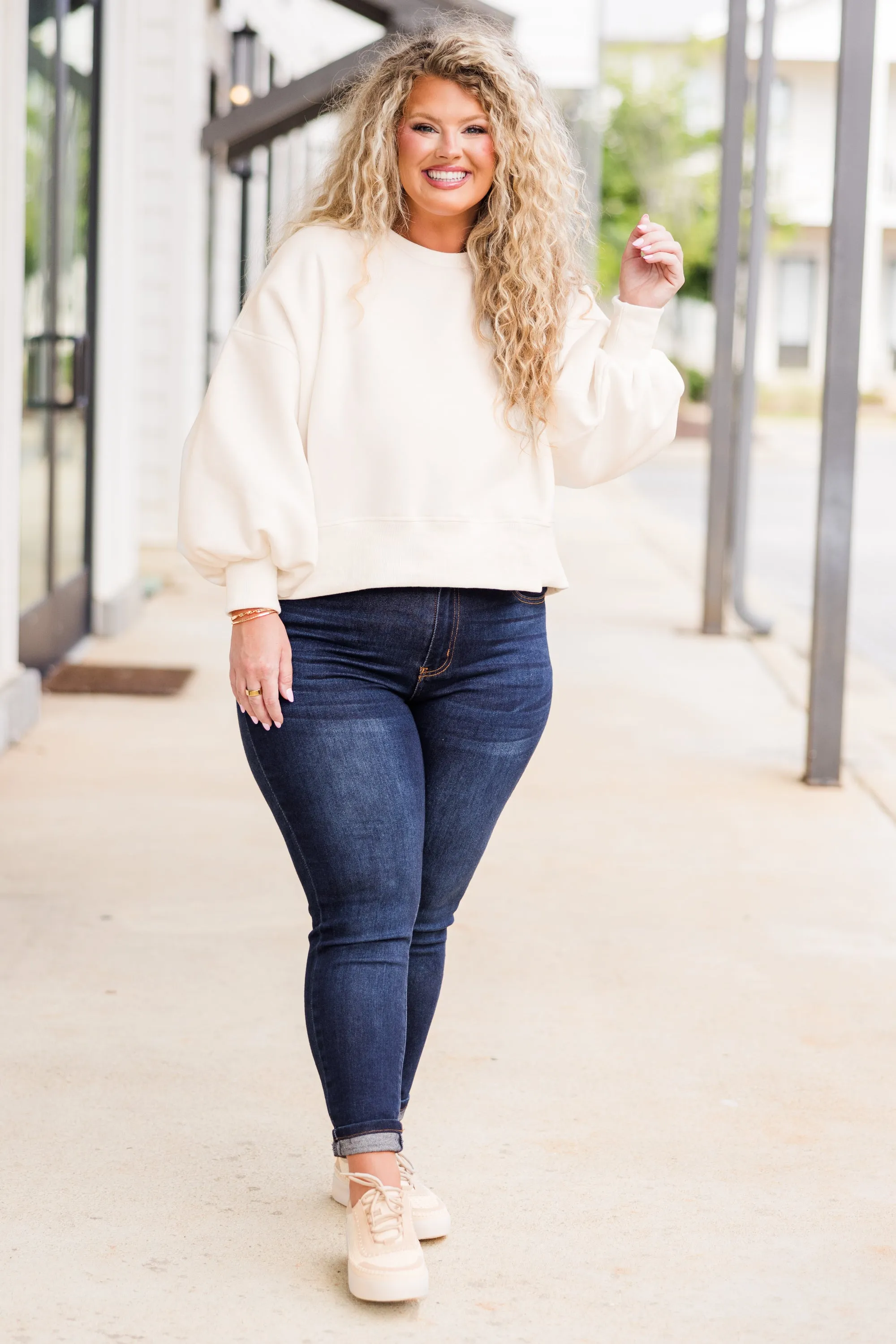 Freedom To Feel Pullover, Bone