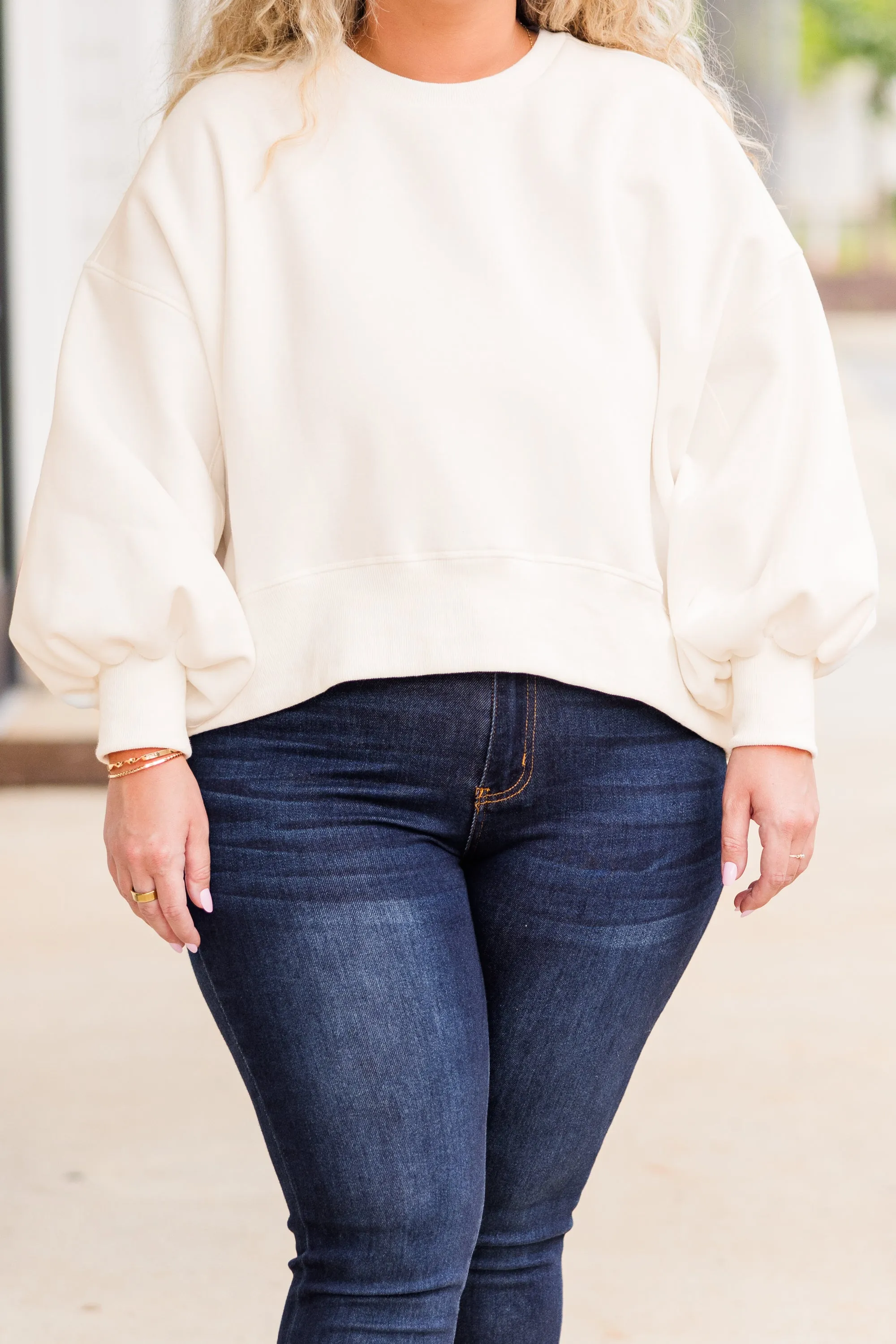 Freedom To Feel Pullover, Bone