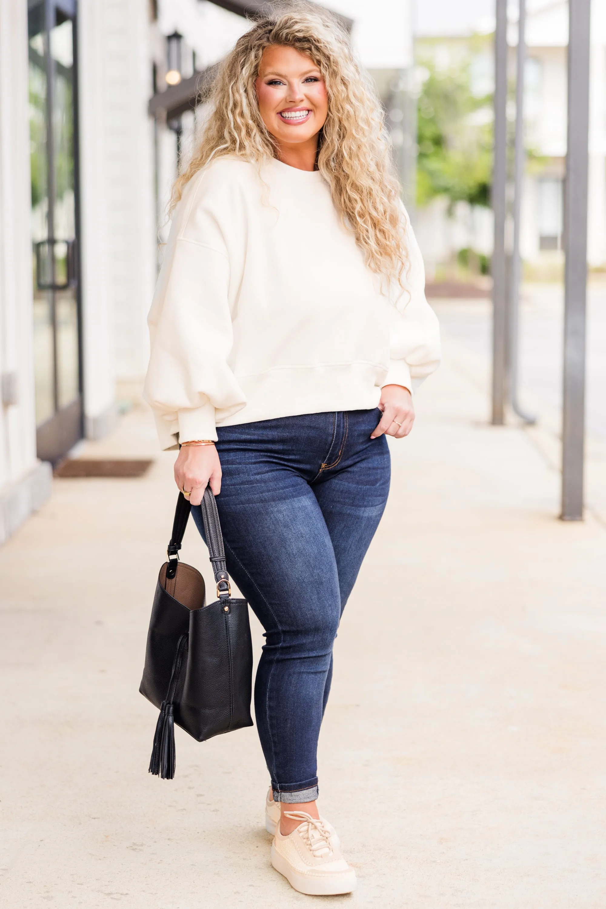 Freedom To Feel Pullover, Bone