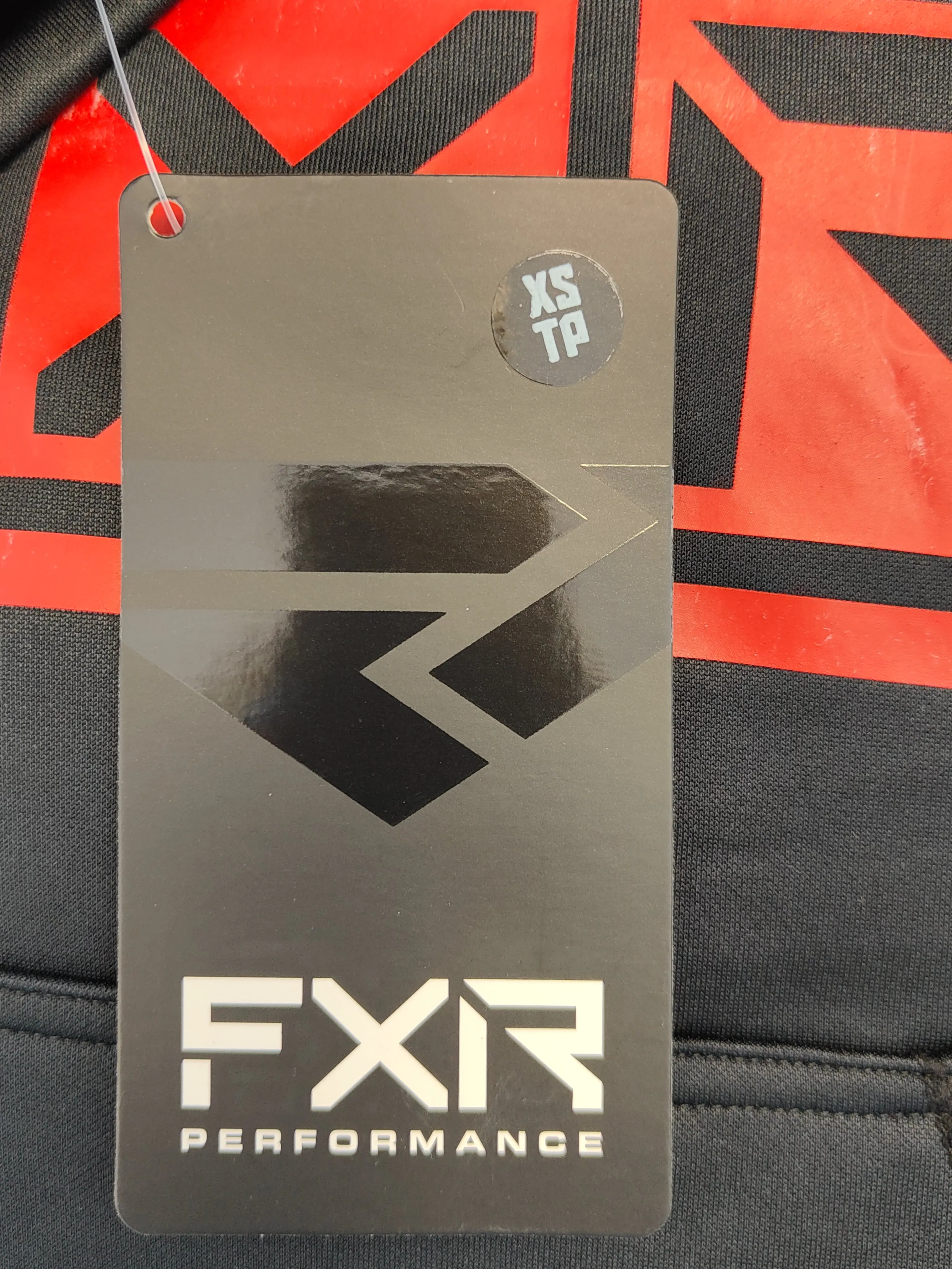 FXR Youth Podium Tech Pullover Hoodie in Black/Red XS
