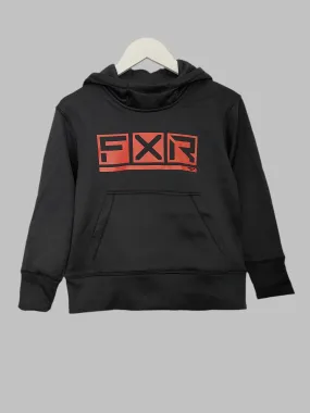 FXR Youth Podium Tech Pullover Hoodie in Black/Red XS
