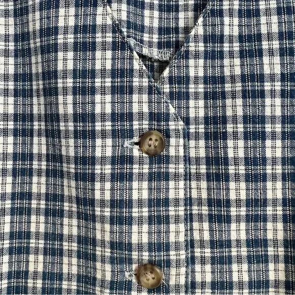 G.H Bass & Co. Vintage Plaid Cotton Button Front Vest