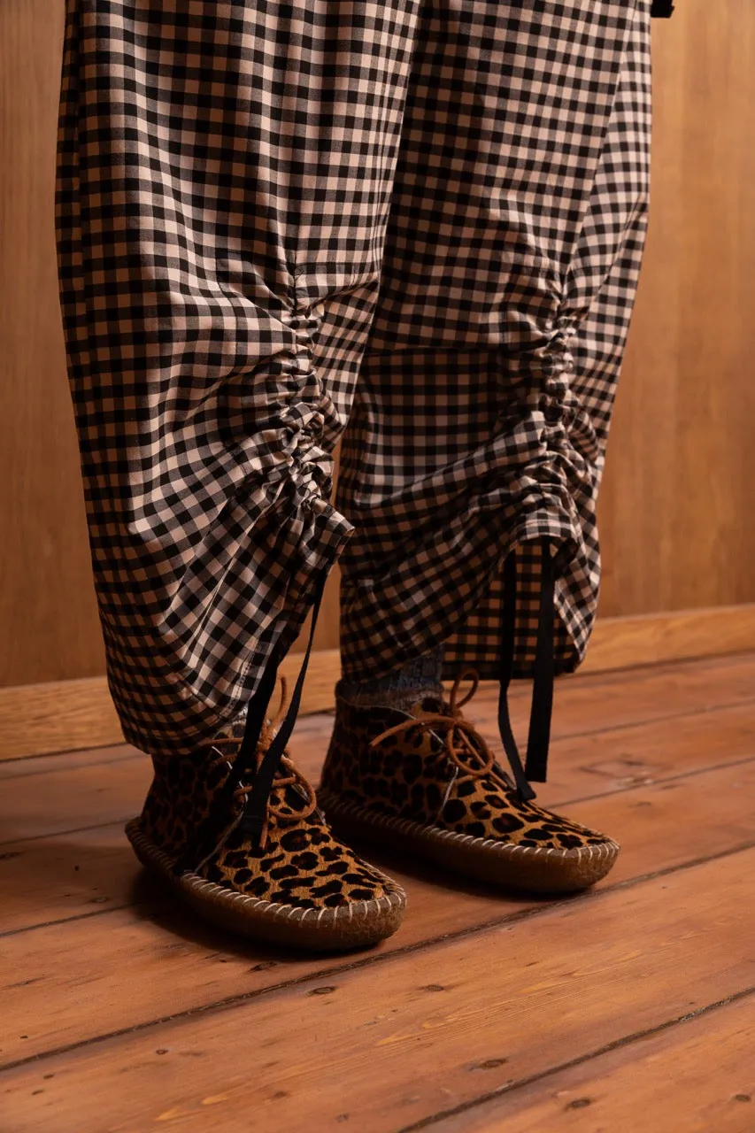 Gingham Kinchaku Pants