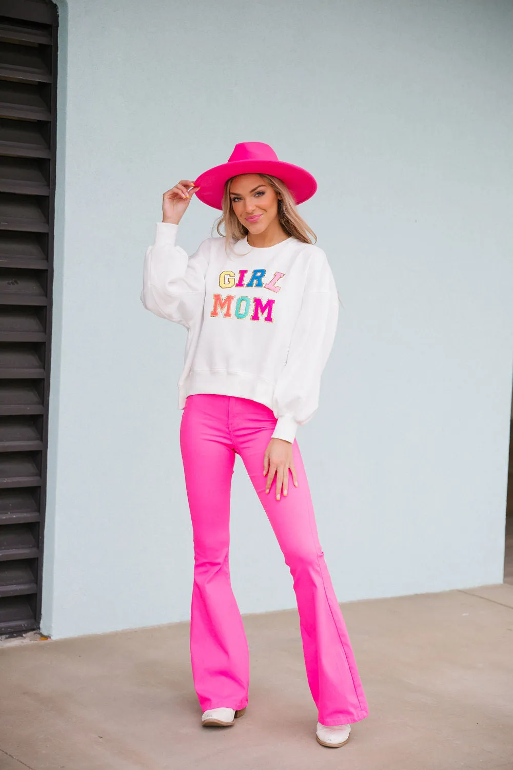 GIRL MOM IVORY PULLOVER