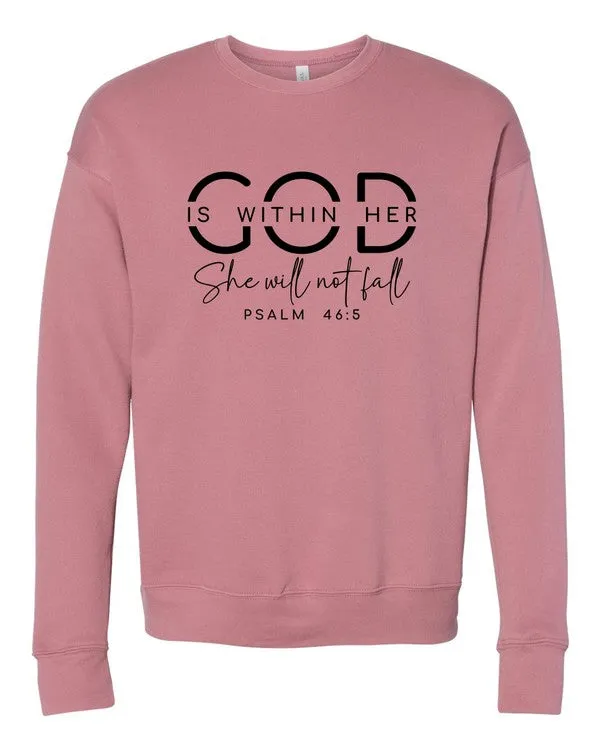 God Is Within Bella Premium Sweatshirt