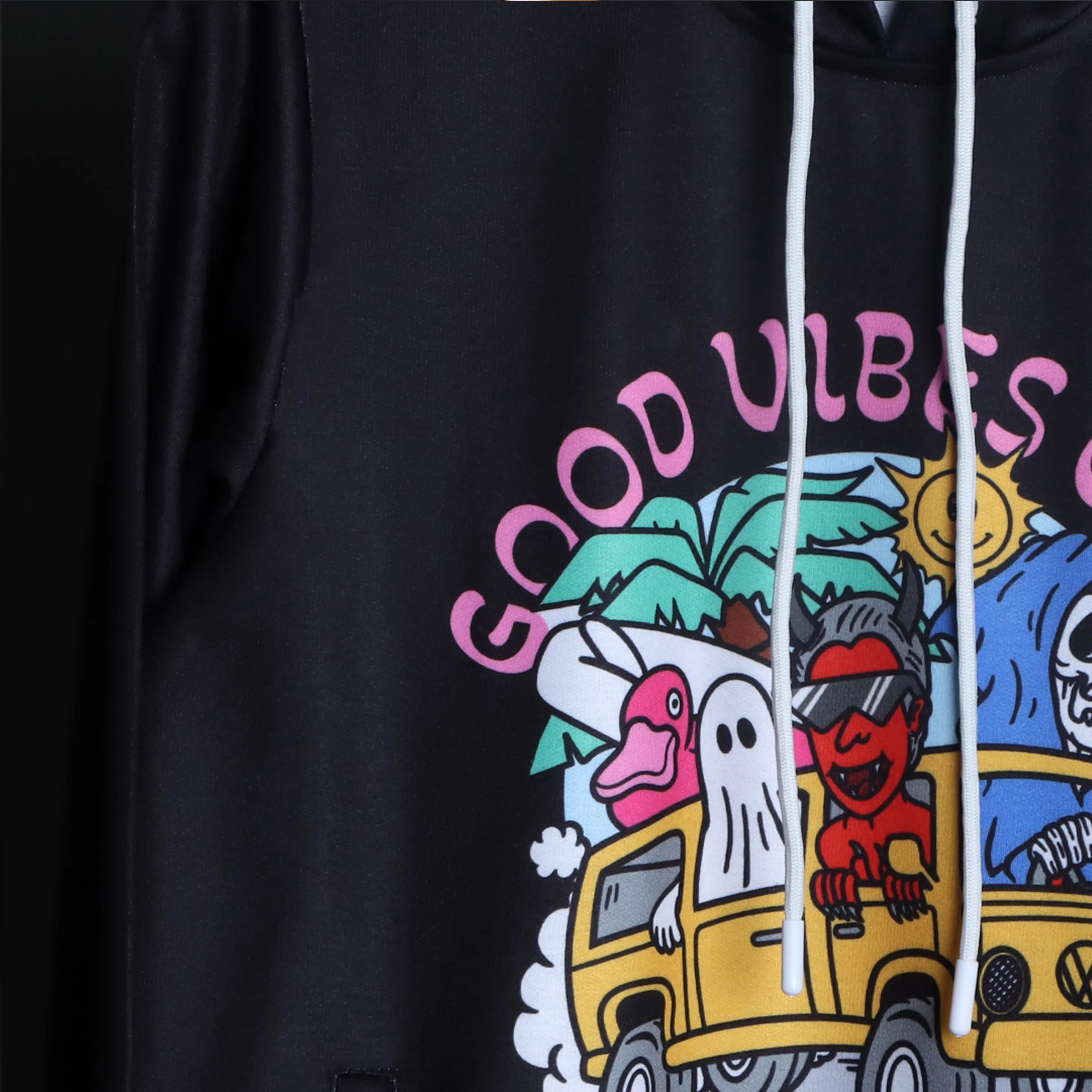 Good Vibes Only Printed Hoodie#35