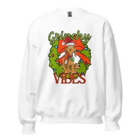 Grinchy Vibes Crewneck Pullover Sweatshirt