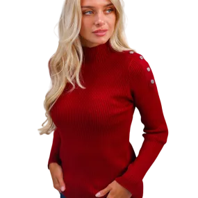 Harcour - Pull femme Swambi rouge rubis