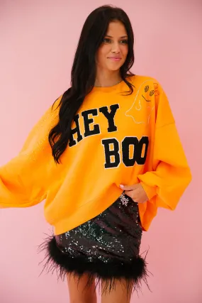 HEY BOO ORANGE PULLOVER