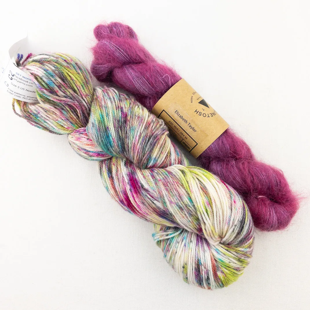 Illuminate Pullover Knitting Kit | Artyarns Merino Cloud & Madelinetosh Impression
