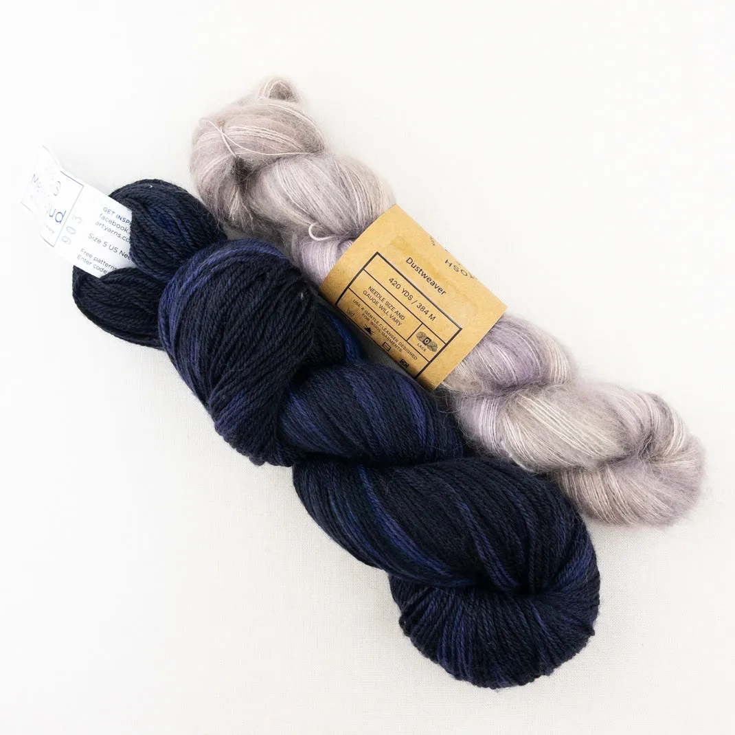 Illuminate Pullover Knitting Kit | Artyarns Merino Cloud & Madelinetosh Impression