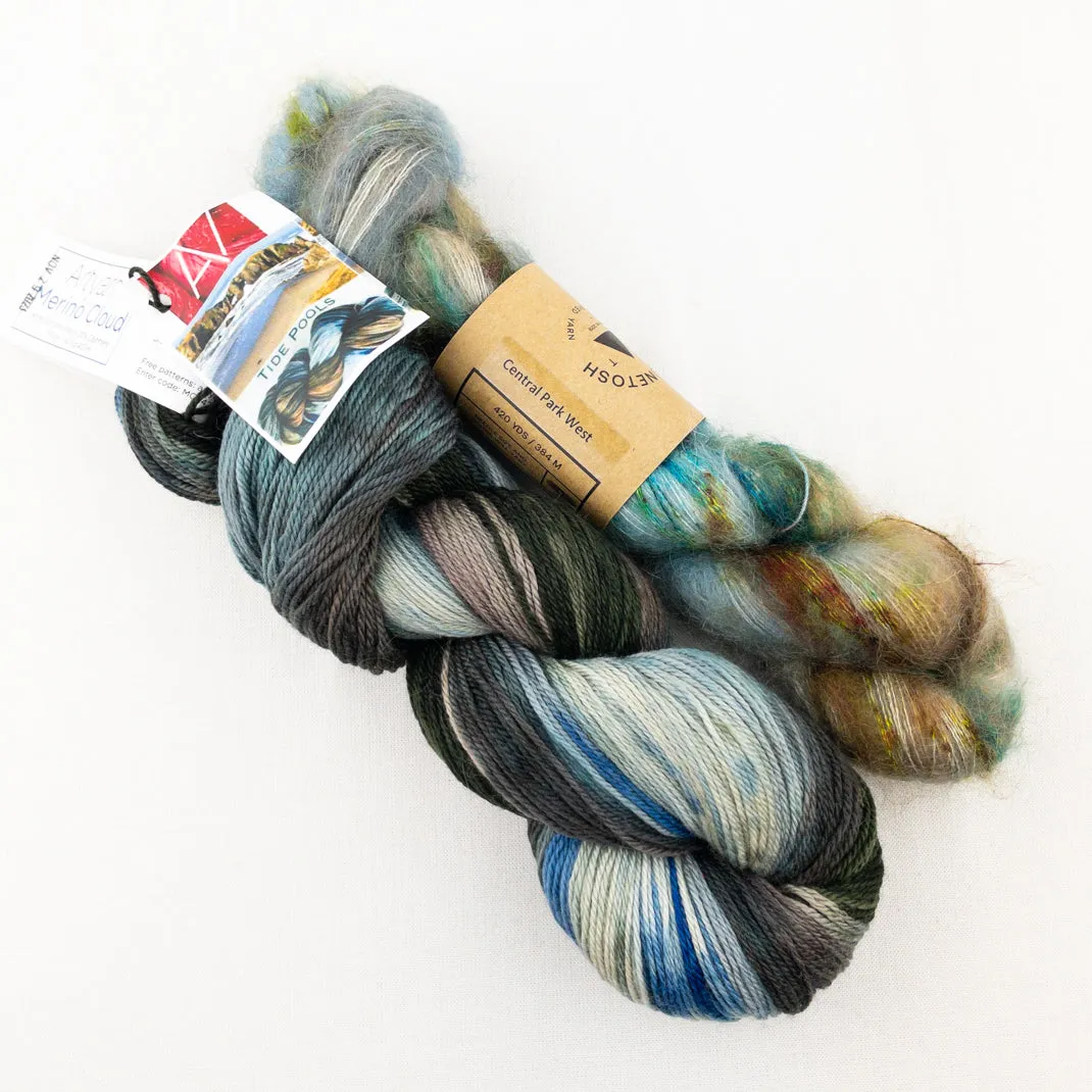 Illuminate Pullover Knitting Kit | Artyarns Merino Cloud & Madelinetosh Impression