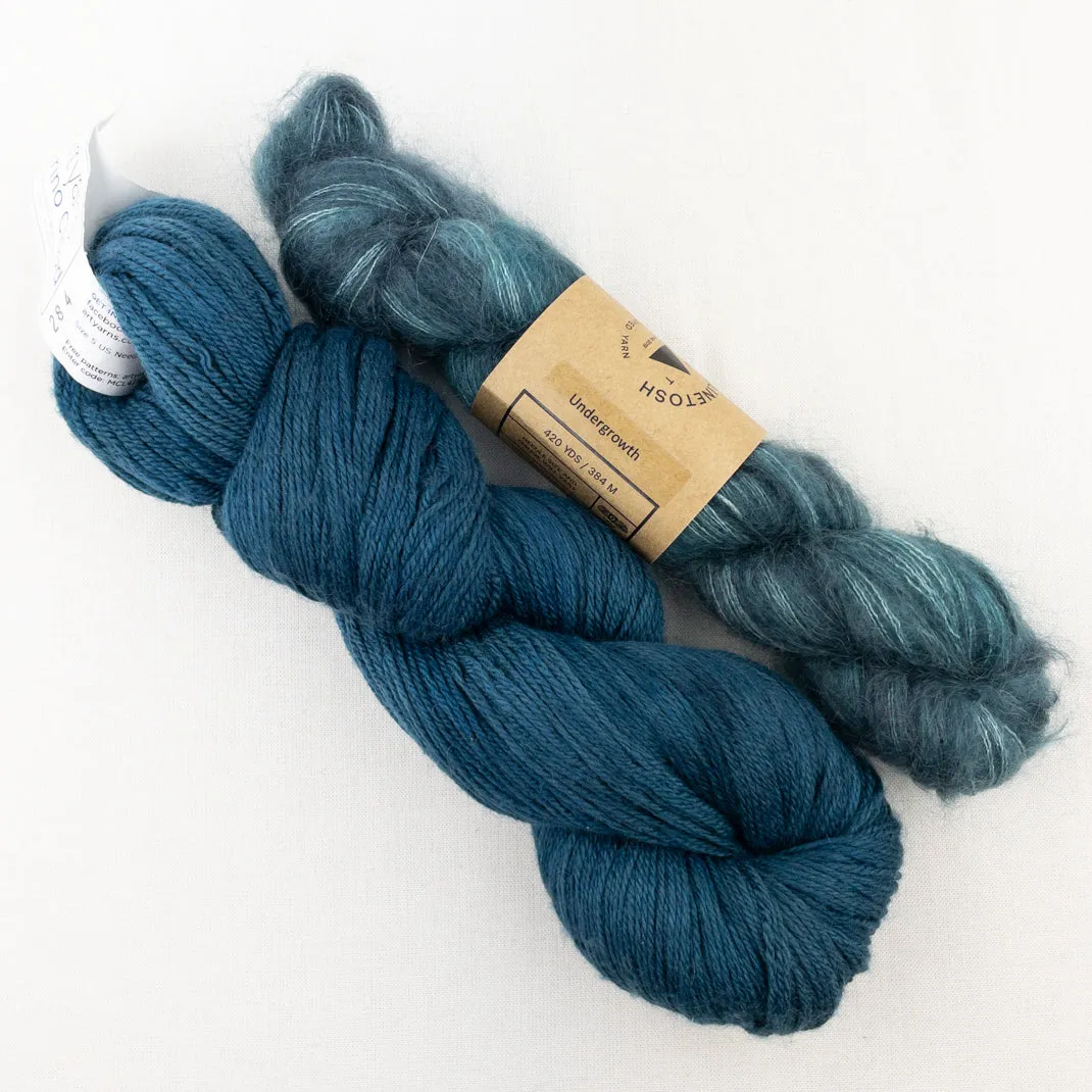 Illuminate Pullover Knitting Kit | Artyarns Merino Cloud & Madelinetosh Impression