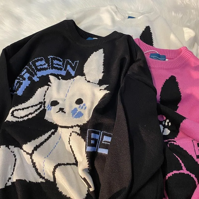 Kawaii E-Girl Bunny Sweatshirt - Embrace Adorable E-Style 🐰🌟