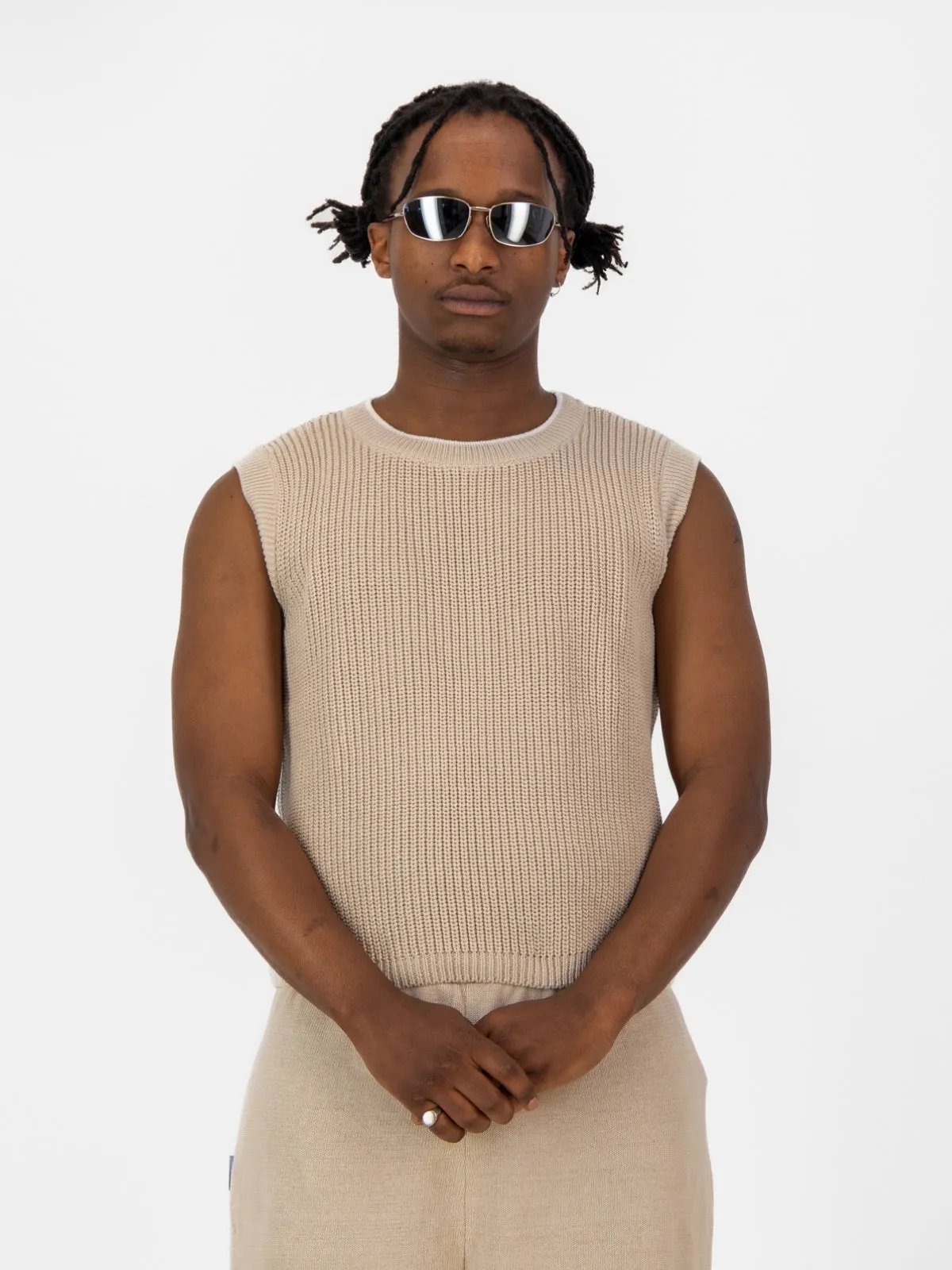 Knitwear Vest - Stone