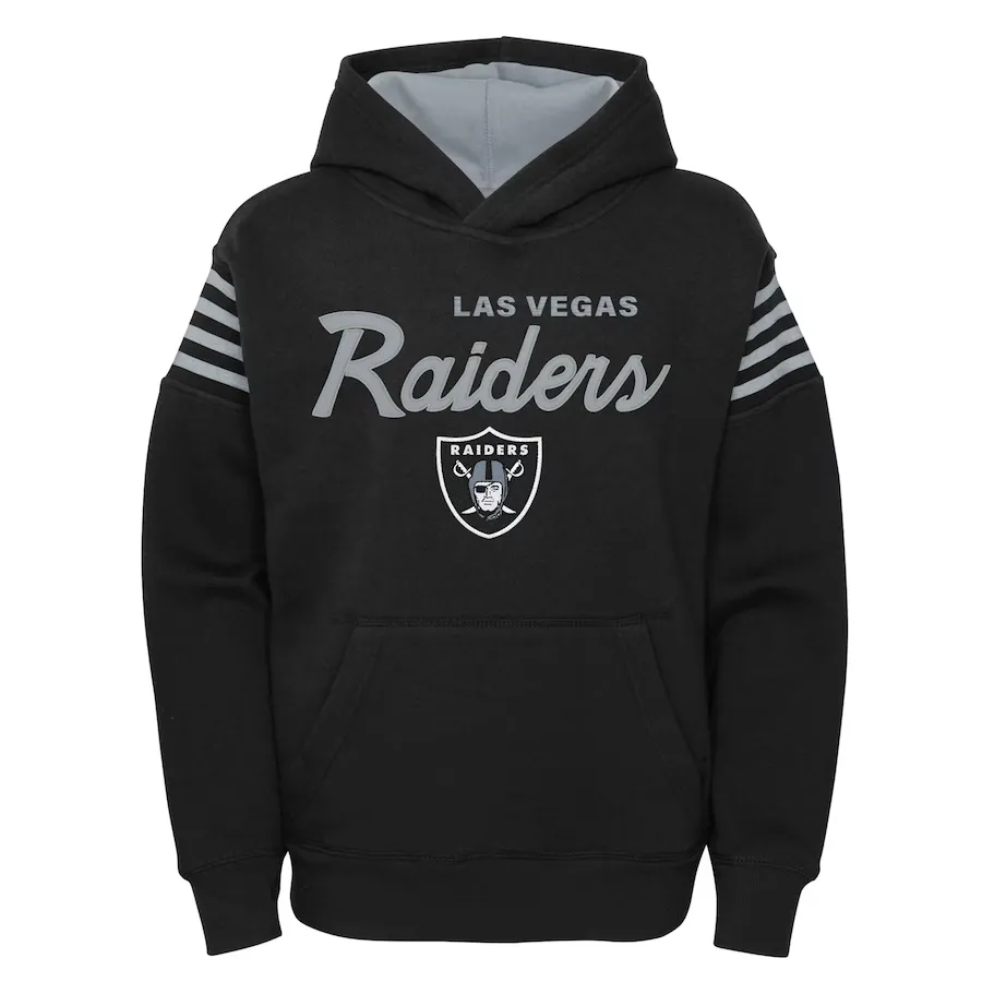 LAS VEGAS RAIDERS YOUTH THE CHAMP IS HERE PULLOVER HOODED SWEATSHIRT