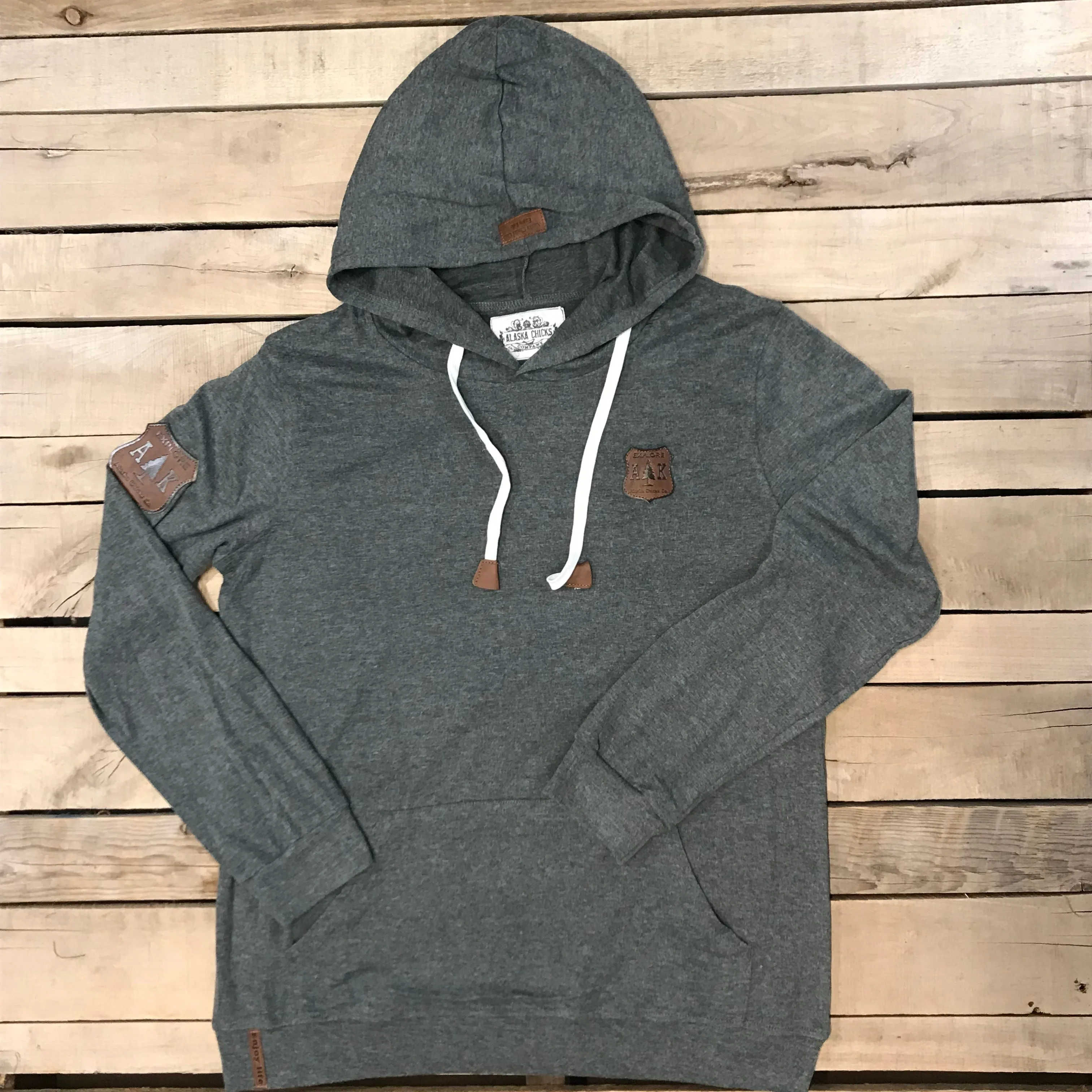 Lightweight Solid T-Shirt Hoodie