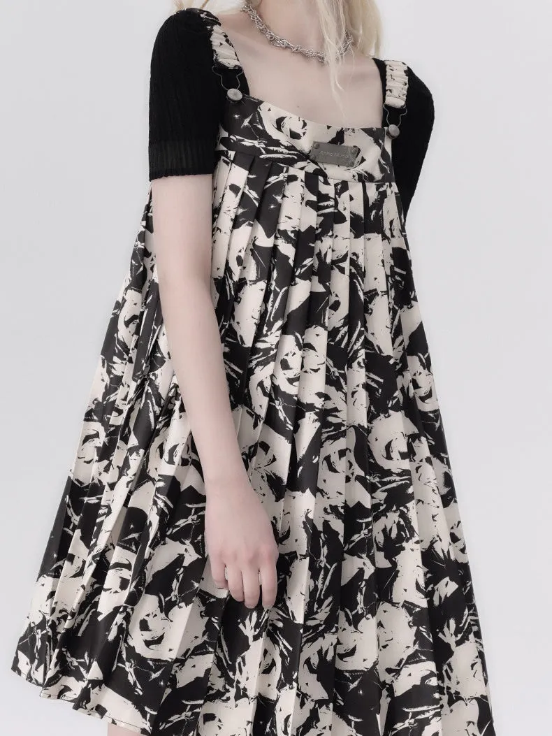 Loose Pleat Doll Sling Skirt