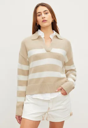 Lucie Cotton Cashmere Pullover Sweater