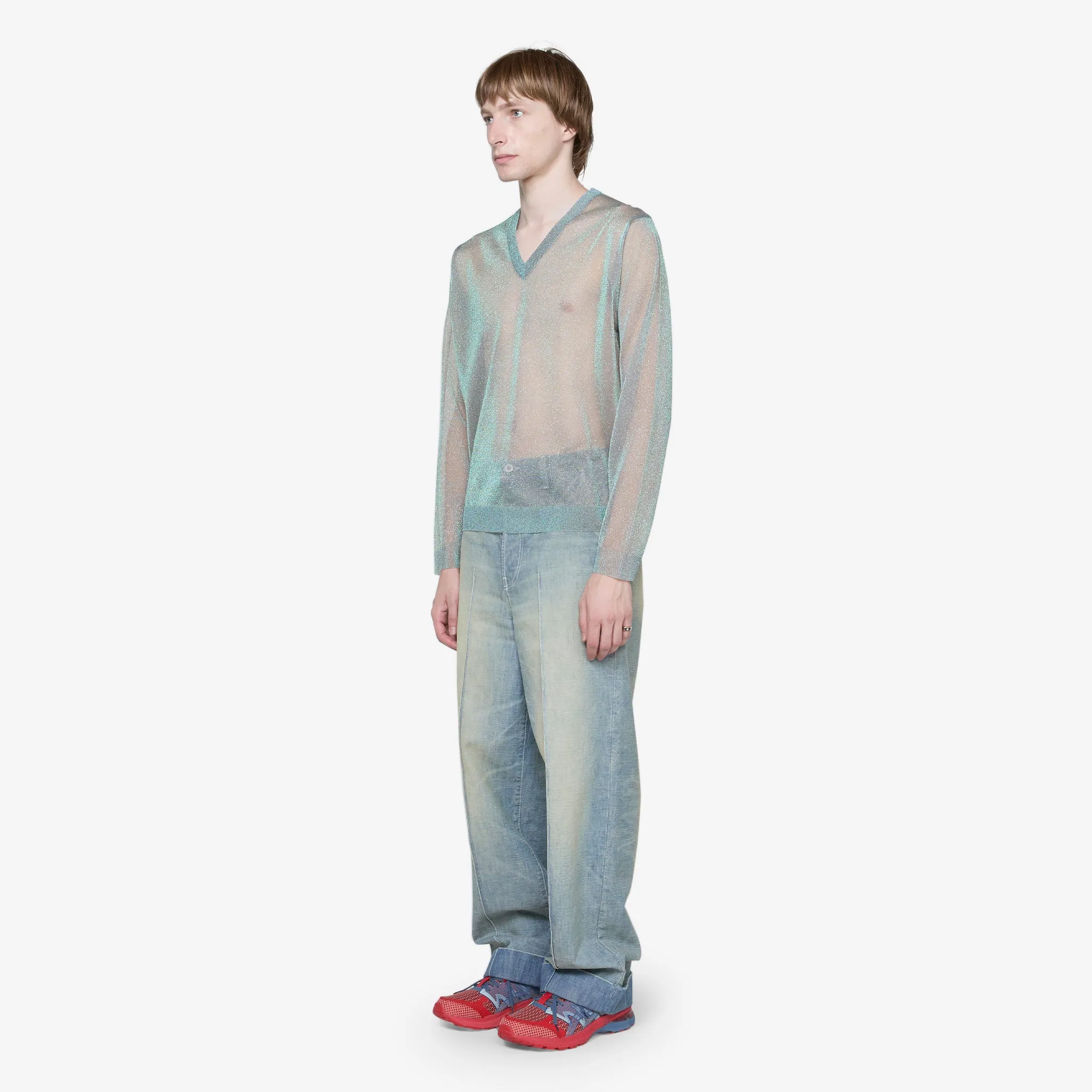 Lurex Pullover Silver