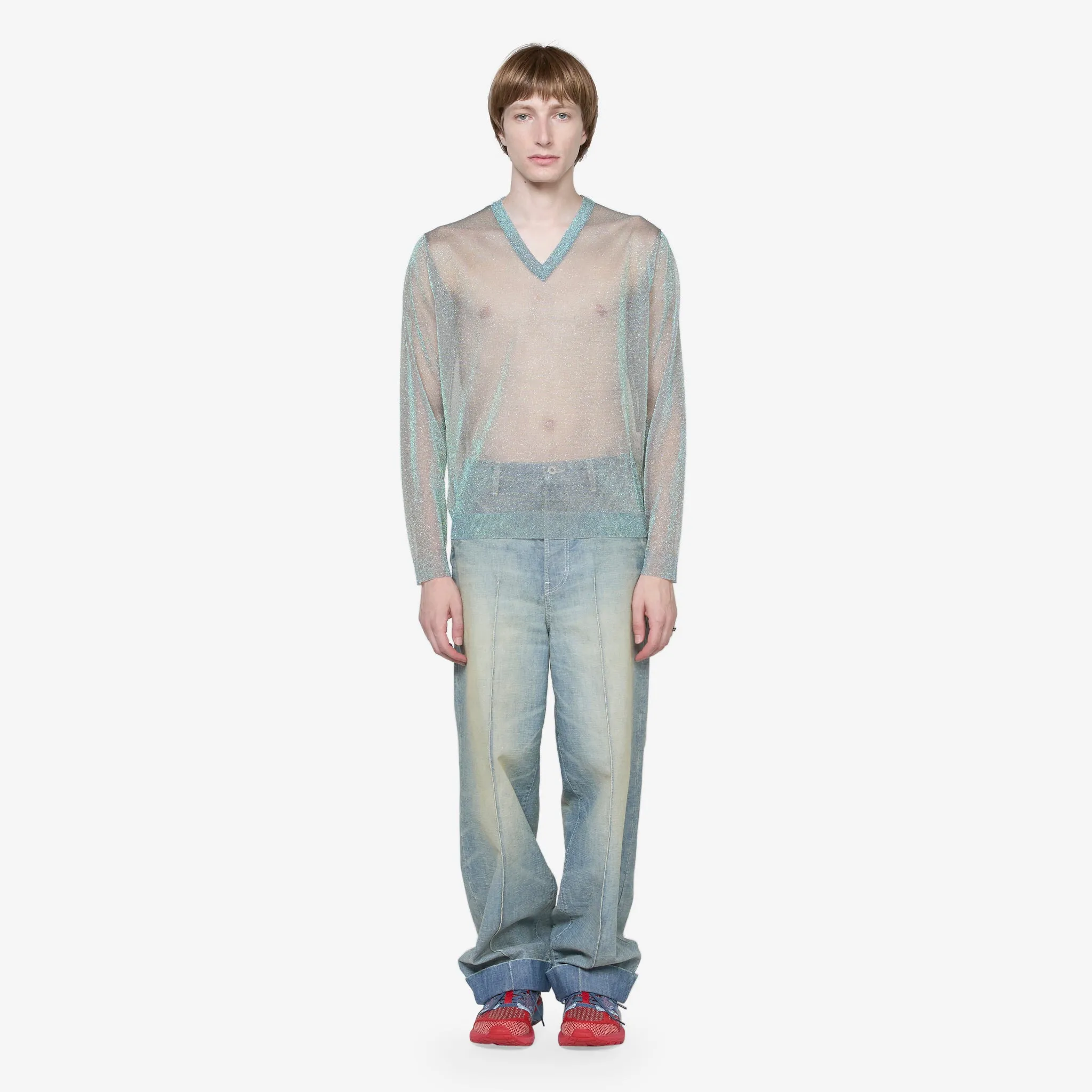 Lurex Pullover Silver
