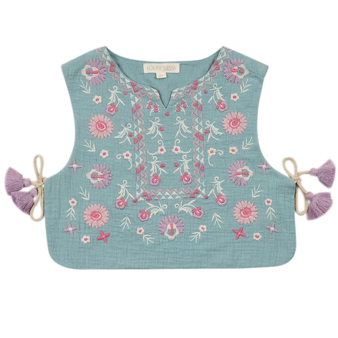 Maina Vest Stone Blue