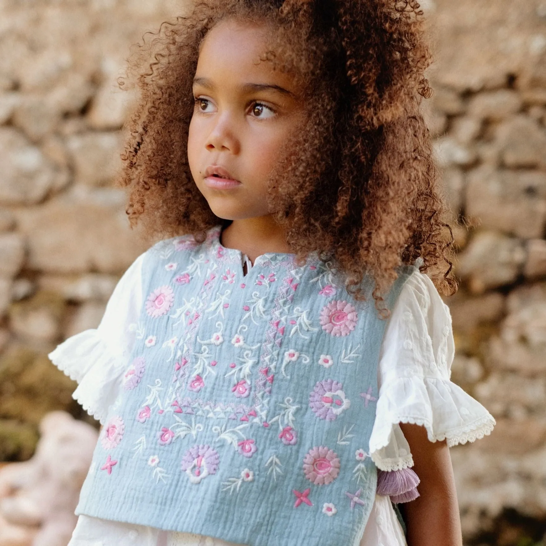 Maina Vest Stone Blue