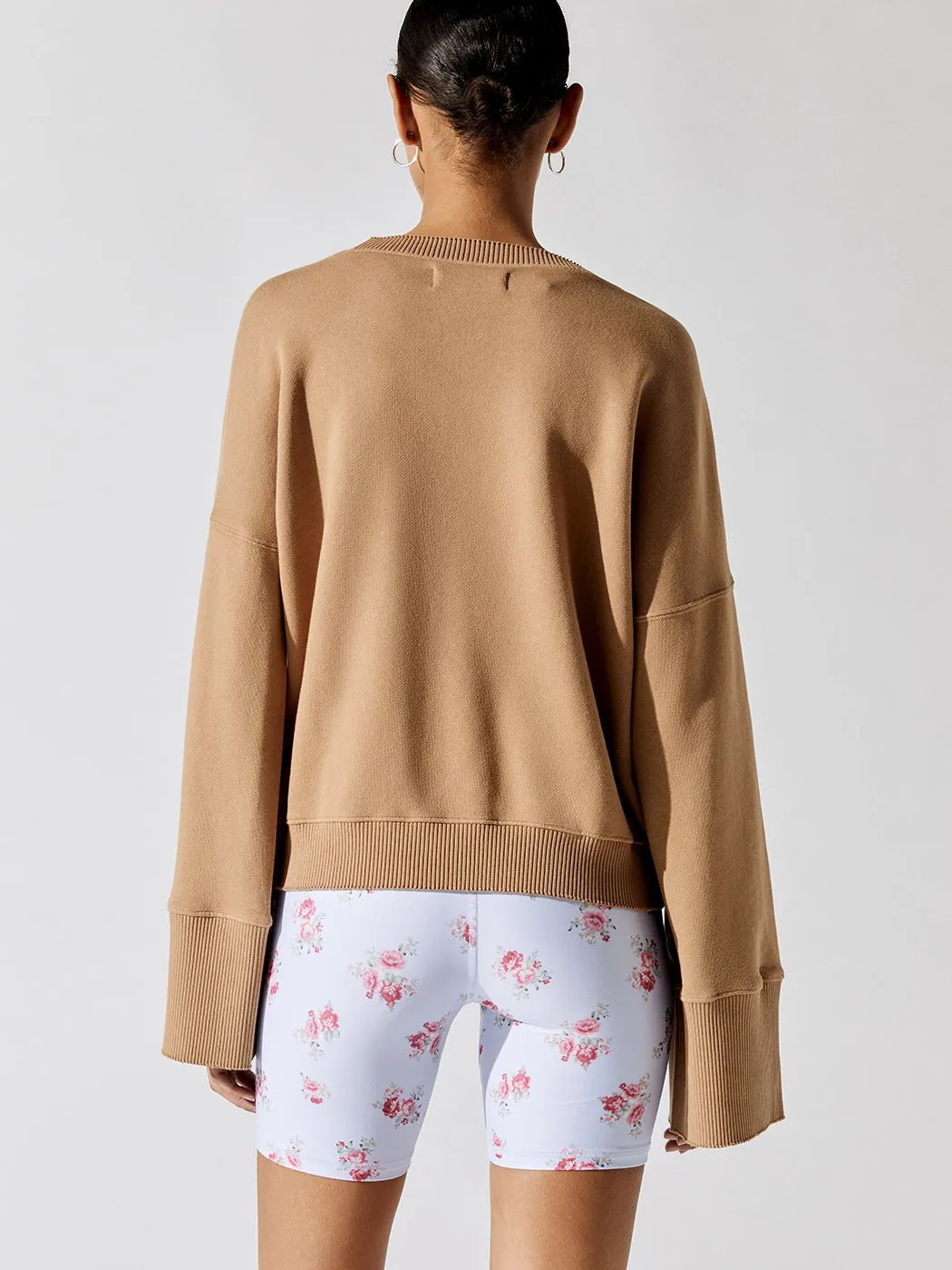 Malia Wide Sleeve Crew - Camel