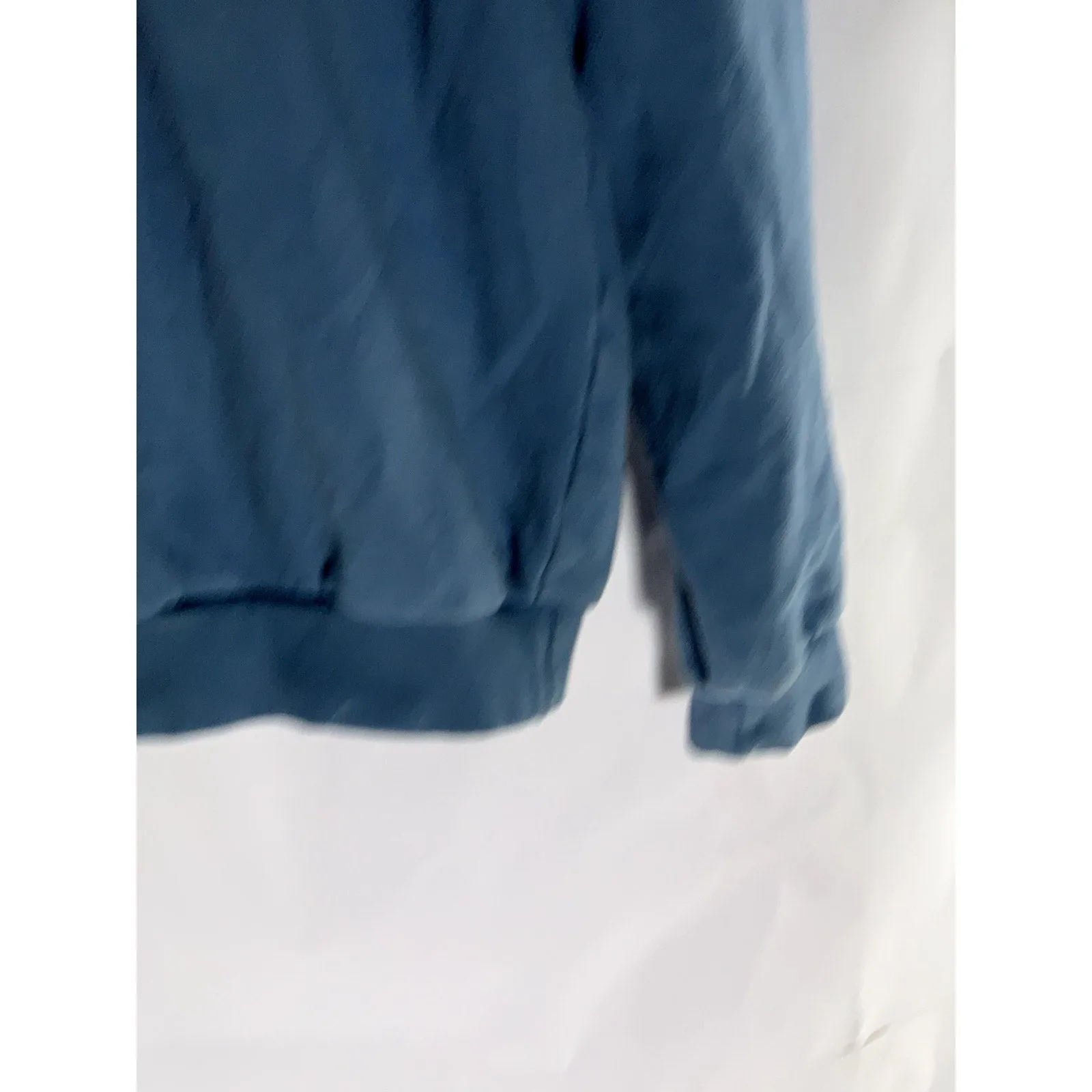 MAS MONTREAL Women's Dark Blue Solid Crewneck Pullover Sweater SZ S