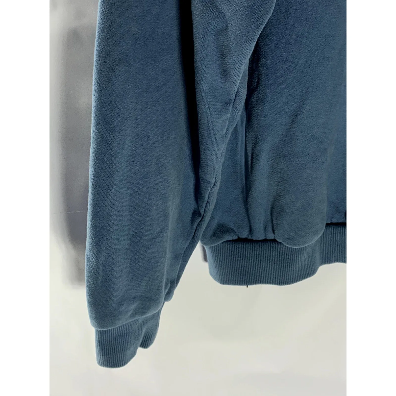 MAS MONTREAL Women's Dark Blue Solid Crewneck Pullover Sweater SZ S