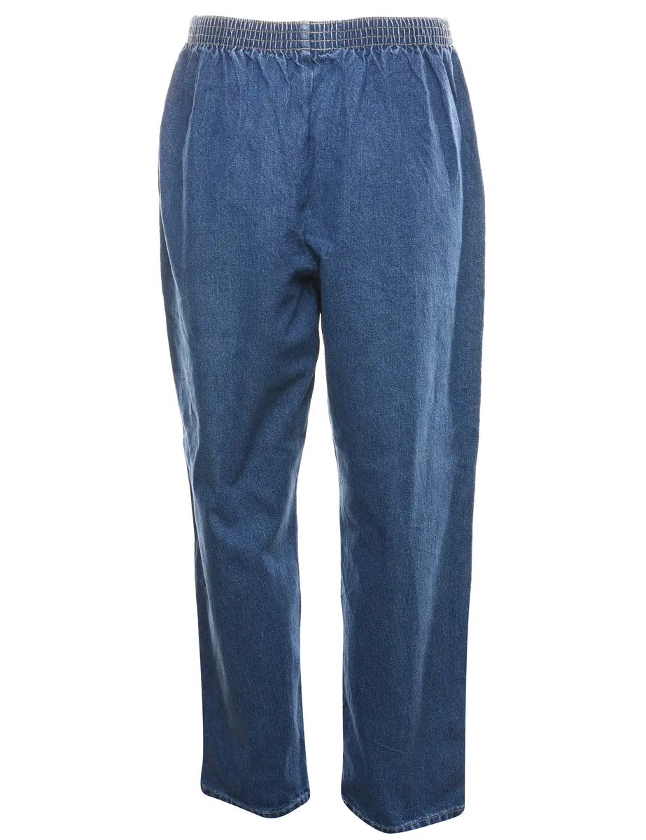 Medium Wash Casual Denim Trousers - W30 L28