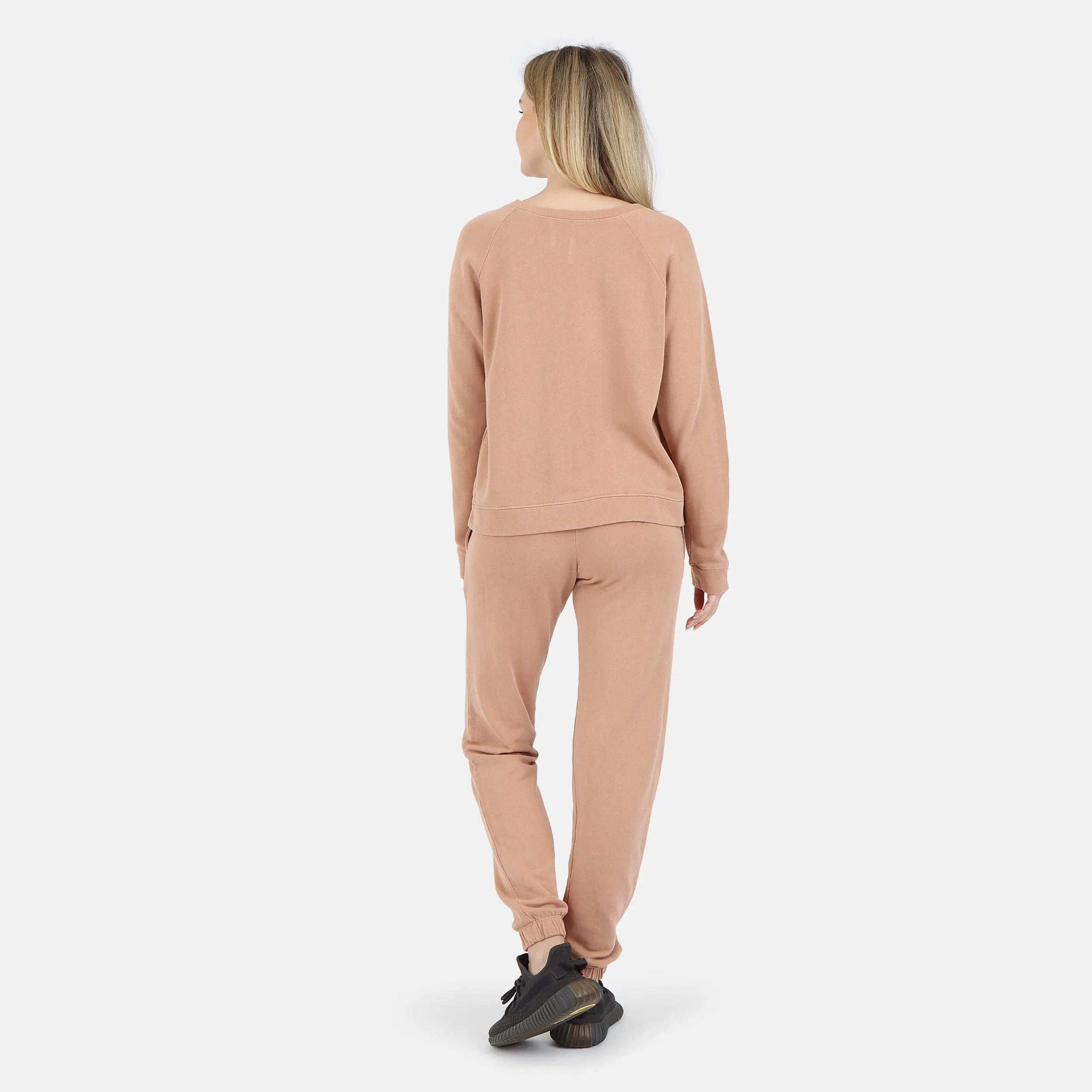 Melody Everyday Organic Cotton Pullover Sweatshirt - Camel
