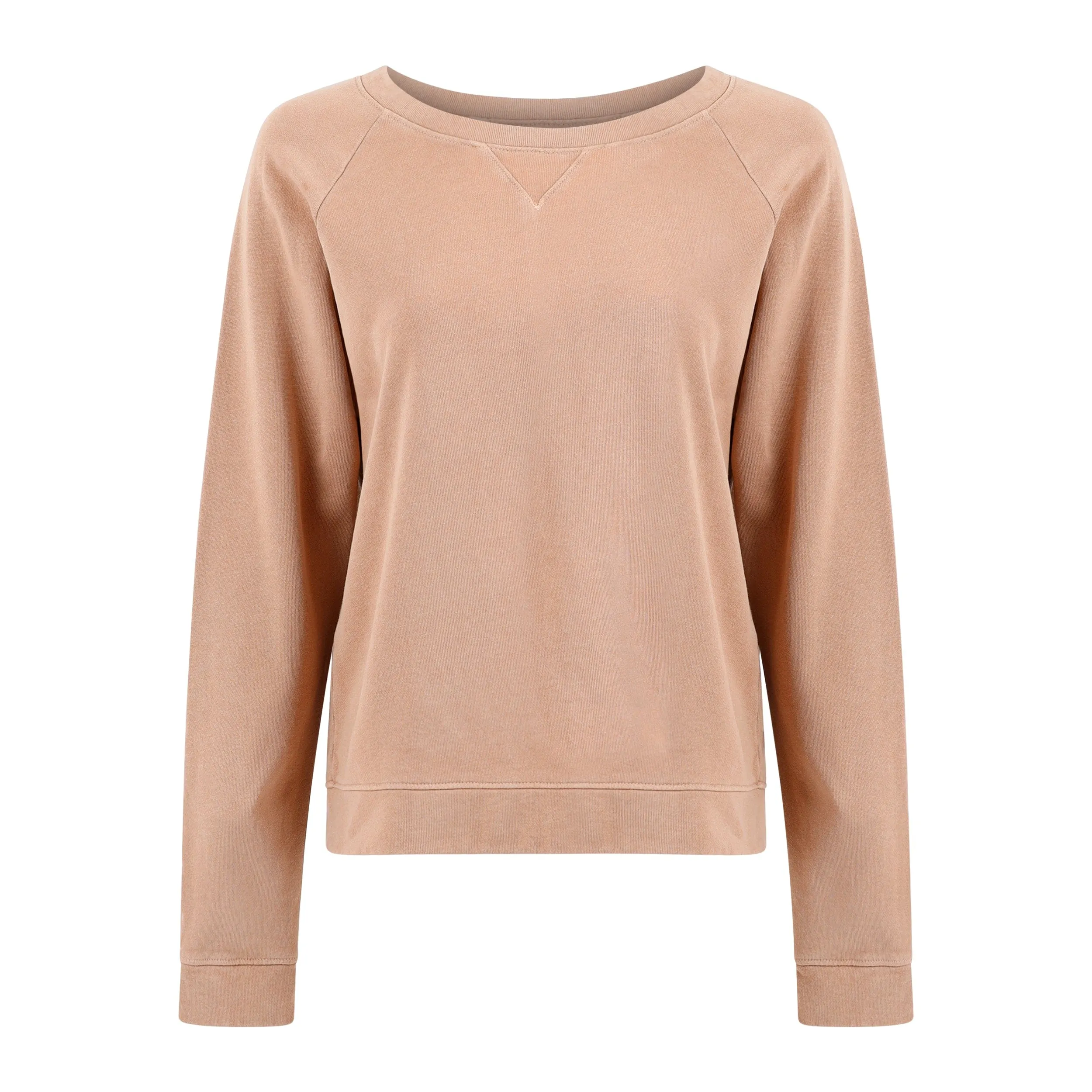 Melody Everyday Organic Cotton Pullover Sweatshirt - Camel